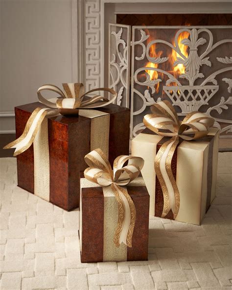 metal christmas present boxes|empty gift boxes for christmas.